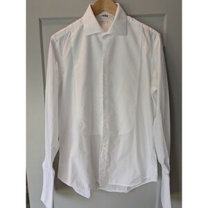 Suitsupply Mens White Egyptian Cotton Tuxedo‎ Shirt Formal Dress Shirt 41/16
